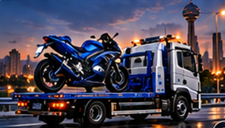 Motosiklet taşıma tasarım görseli